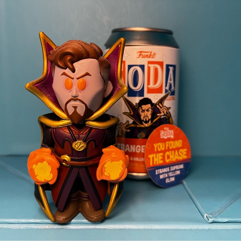 Funko Soda - Marvel What If…? - Strange Supreme with Yellow Glow Chase Figure